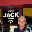 AUS NT Palmerston 2004MAY15 001  Me old mate Jack "Croz" Crosby on the jungle juice. The sign's rather appropriate as well. : 2004, 2004 - The "Get Fluxed" Australian Tour, Australia, Date, May, Month, NT, Palmerston, Places, Trips, Year